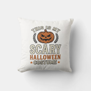 Gruseliges Halloween-Kostüm-Kürbis-Vintage-Shirt-D Kissen