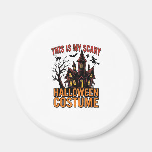 Gruseliges Halloween-Kostüm Spukhaus Vintage-Shirt Magnet