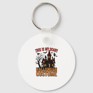 Gruseliges Halloween-Kostüm Spukhaus Vintage-Shirt Schlüsselanhänger