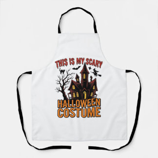 Gruseliges Halloween-Kostüm Spukhaus Vintage-Shirt Schürze