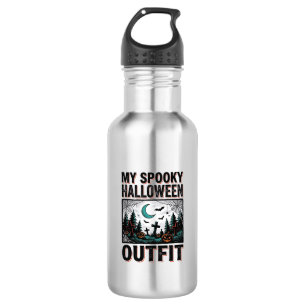 Gruseliges Halloween-Kostüm Vintage-Friedhof-T-Shi Edelstahlflasche