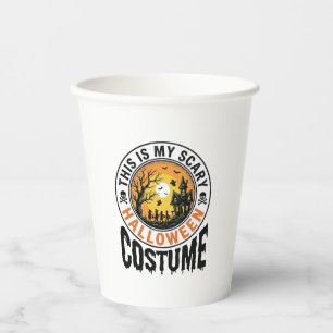 Gruseliges Halloween-Kostüm Vintage Gravur Shirt D Pappbecher