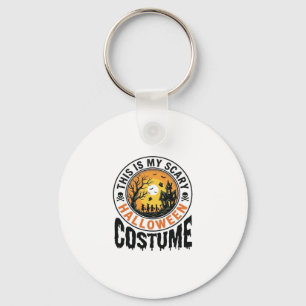 Gruseliges Halloween-Kostüm Vintage Gravur Shirt D Schlüsselanhänger