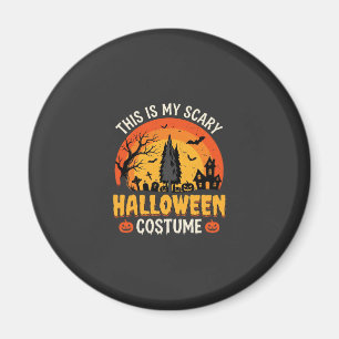 Gruseliges Halloween-Kostüm Vintage-Sonnenuntergan Magnet