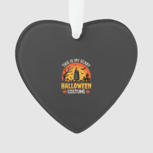 Gruseliges Halloween-Kostüm Vintage-Sonnenuntergan Ornament