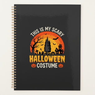 Gruseliges Halloween-Kostüm Vintage-Sonnenuntergan Planer