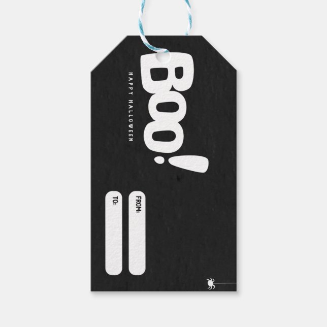 Gruseliges Halloween-Leckerli-Label Geschenkanhänger (Vorderseite)