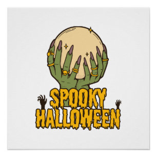 gruseliges Halloween Poster