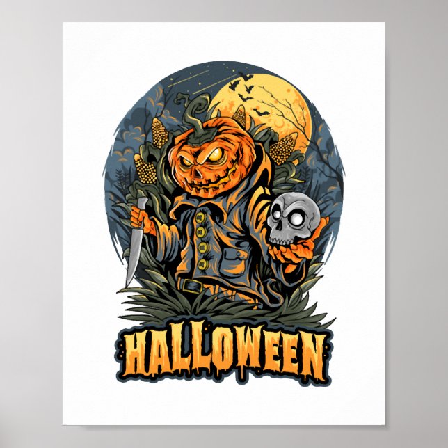 Gruseliges Halloween  Poster (Vorne)