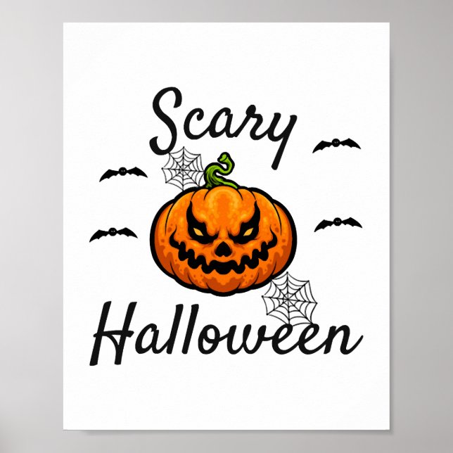 Gruseliges Halloween Poster (Vorne)