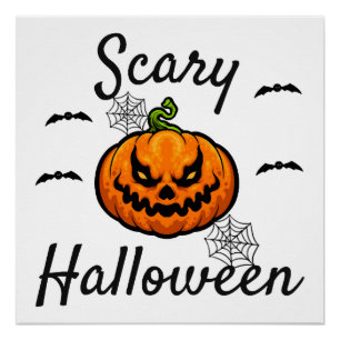 Gruseliges Halloween Poster