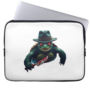 Gruseliges Halloween-Schildkröten-T-Shirt Laptopschutzhülle
