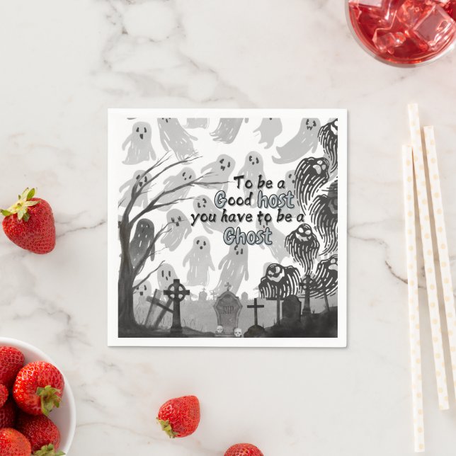 gruseliges Halloween! 🎃 Serviette (Beispiel)