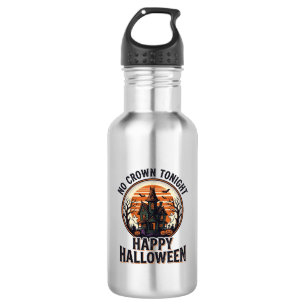 Gruseliges Halloween-Shirt mit spooky manor Art_1 Edelstahlflasche