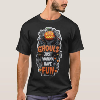 Gruseliges Halloween-Spaß-Grafikdesign T-Shirt