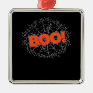 Gruseliges Halloween-Spinnennetz Boo-Geschenk Ornament Aus Metall