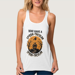 Gruseliges Halloween Spukhaus Vintage-Shirt Tank Top