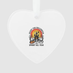 Gruseliges Halloween Spukhaus Vintage T-Shirt_ Ornament