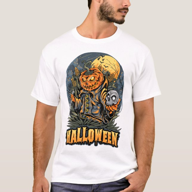 Gruseliges Halloween T-Shirt (Vorderseite)