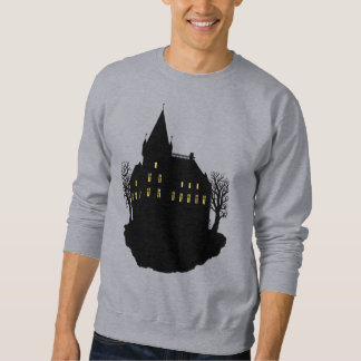 Gruseliges Herrenhaus als Silhouette Sweatshirt