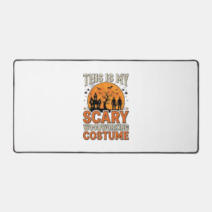 Gruseliges Holzarbeits-Kostüm Halloween Vintage-De Schreibtischunterlage