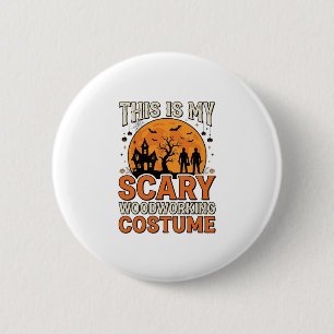 Gruseliges Holzbearbeitungs-Kostüm Halloween Vinta Button