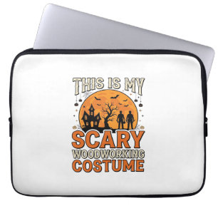 Gruseliges Holzbearbeitungs-Kostüm Halloween Vinta Laptopschutzhülle