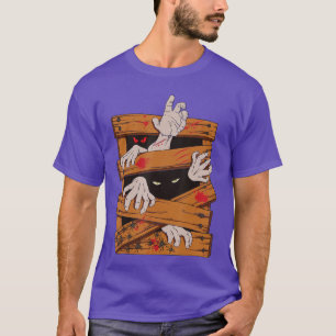 Gruseliges Horrorfilm Nacht-Shirt Vintage T-Shirt