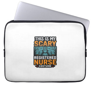 Gruseliges Krankenschwester-Kostüm Halloween-Shirt Laptopschutzhülle