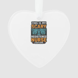 Gruseliges Krankenschwester-Kostüm Halloween-Shirt Ornament