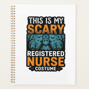 Gruseliges Krankenschwester-Kostüm Halloween-Shirt Planer