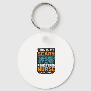 Gruseliges Krankenschwester-Kostüm Halloween-Shirt Schlüsselanhänger
