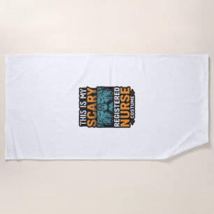 Gruseliges Krankenschwester-Kostüm Halloween-Shirt Strandtuch