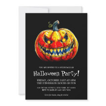 Gruseliges Lächelnder Kürbis Halloween-Party