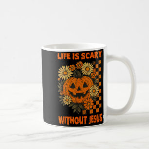 Gruseliges Leben ist ohne Jesus christliches Hallo Kaffeetasse