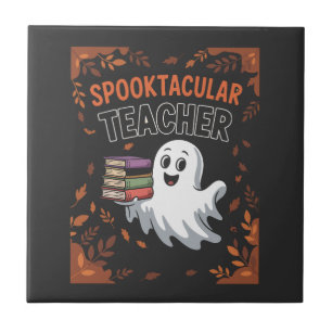 Gruseliges Lehrer Halloween T-Shirt Fliese