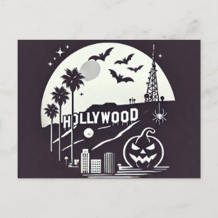 Gruseliges Los Angeles Halloween Feiertagspostkarte