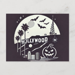 Gruseliges Los Angeles Halloween  Feiertagspostkarte