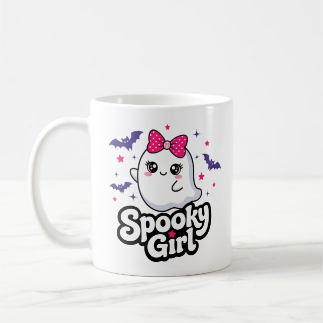 Gruseliges Mädchen Kaffeetasse (Links)