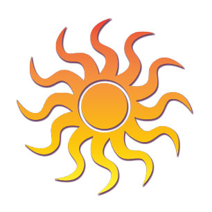 Gruseliges Orange-Sonne-Lauf-T-Shirt Spukige Kun T-Shirt