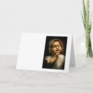 Gruseliges - Puppe - gekommenes Spiel mit mir Karte