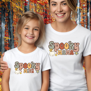 Gruseliges Retro-Halloween-Mini-Mommy-und-Ich-Matc T-Shirt