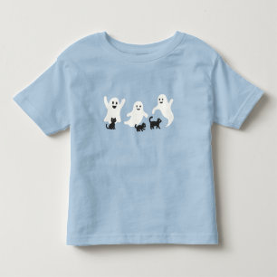 Gruseliges Spaß-Geister & schwarze Katzen Kinder T Kleinkind T-shirt