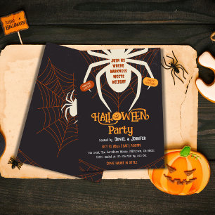 Gruseliges Spinnennetz Erwachsener Halloween-Koste Einladung
