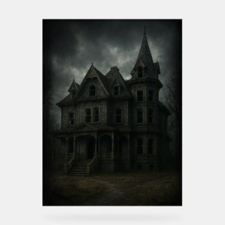 gruseliges Spuk Haus Acrylschild