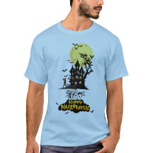 Gruseliges Spukhaus Boo Frohes Halloween-Design
