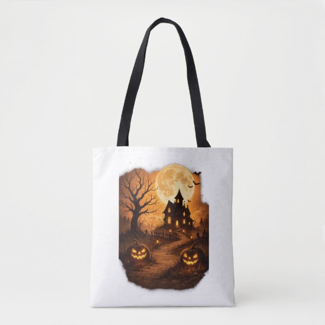 Gruseliges Spukhaus Halloween  (Vorderseite)