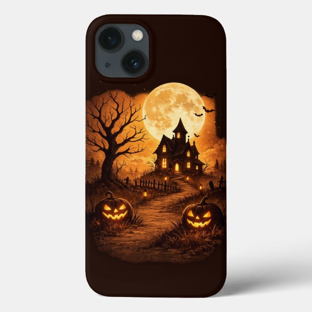 Gruseliges Spukhaus Halloween  Case-Mate iPhone Hülle (Rückseite)