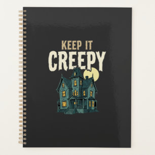 Gruseliges Spukhaus Halloween-Design_1 Planer