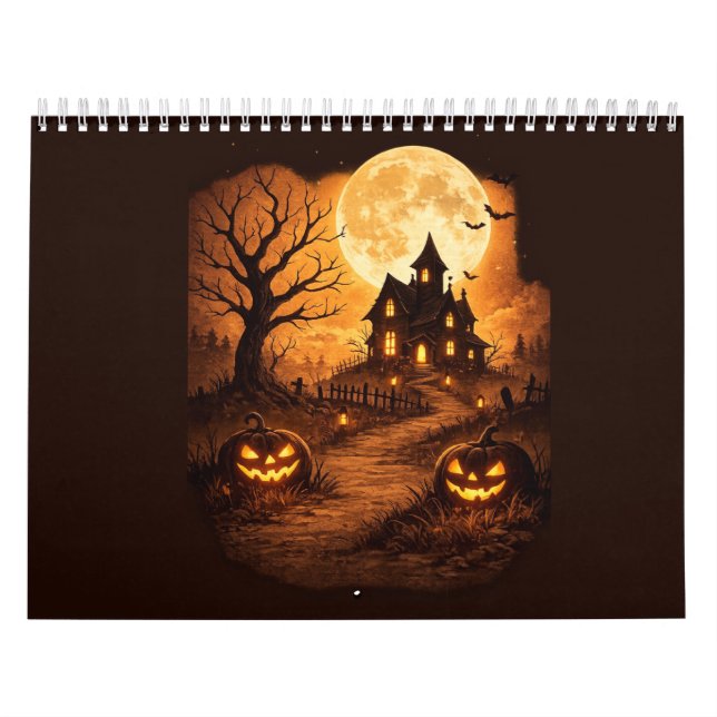 Gruseliges Spukhaus Halloween  Kalender (Titelbild)
